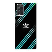 Чохли Адидас для Samsung Galaxy Note 20 (AlphaPrint) (Адідас з полосами)