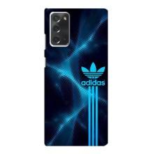 Чохли Адидас для Samsung Galaxy Note 20 (AlphaPrint) (Синій Адідас)