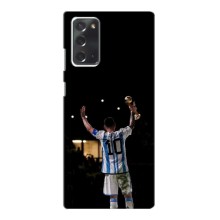 Чехлы Лео Месси Аргентина для Samsung Galaxy Note 20 (Лео Чемпион)