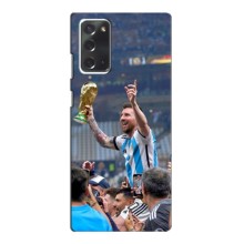 Чехлы Лео Месси Аргентина для Samsung Galaxy Note 20 (Месси король)