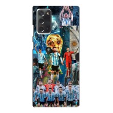 Чехлы Лео Месси Аргентина для Samsung Galaxy Note 20 (Месси в сборной)