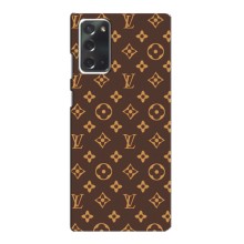 Чехлы Луи Витон для Samsung Galaxy Note 20 (AlphaPrint - LOUIS VUITTON) (фон LOUIS VUITTON)