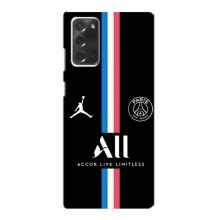 Чохли PSG для Samsung Galaxy Note 20 (AlphaPrint) (футболка ПСЖ)