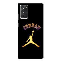 Чохли для Samsung Galaxy Note 20 - з картинкою JORDAN (AlphaPrint) (Jordan Gold)