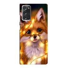 Чохли з картинкою Лисичка для Samsung Galaxy Note 20 (VPrint) (Лисичка в гірляндах)