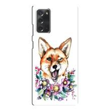 Чохли з картинкою Лисичка для Samsung Galaxy Note 20 (VPrint) (Весела лисичка)