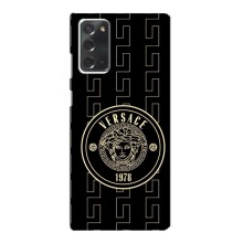 Чехлы VERSACE для Самсунг Галакси Нот 20 (PREMIUMPrint) (Лого Версаче)