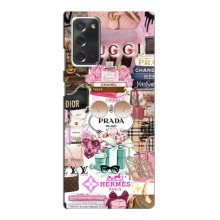 Чохол (Dior, Prada, YSL, Chanel) для Samsung Galaxy Note 20 – Брендb