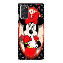 Чехол Disney Mouse Samsung Galaxy Note 20 (PREMIUMPrint) (Минни Маус ЛВ)