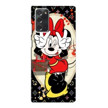 Чехол Disney Mouse Samsung Galaxy Note 20 (PREMIUMPrint) (Минни peace)