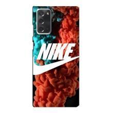 Чохол для Samsung Galaxy Note 20 - з принтом Найк (AlphaPrint) (Димчастий найк)