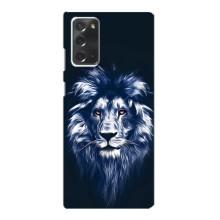 Чохол з картинкою ЛЕВ для Samsung Galaxy Note 20 (VPrint) (Синій Лев)