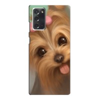 Чехол (ТПУ) Милые собачки для Samsung Galaxy Note 20 (Йоршенский терьер)