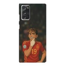 Чехол с футболистом Ламин Ямаль Samsung Galaxy Note 20 (Ямаль аниме)