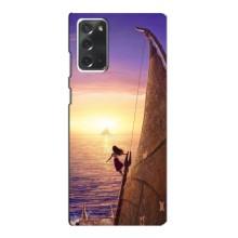 Чехол с мультфильмом Моана Samsung Galaxy Note 20 (Моана в море)