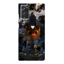 Чехол как приручить дракона на Samsung Galaxy Note 20 (Дракон коллаж)