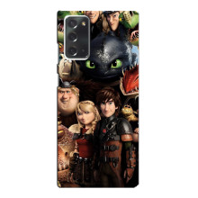 Чехол как приручить дракона на Samsung Galaxy Note 20 (Персонажи дракона)