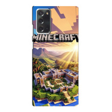 Чехол с картинками Майнкрафт для Самсунг Галакси Нот 20 – Minecraft