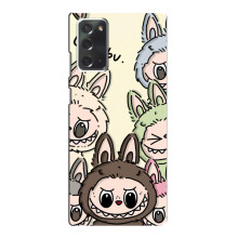 Чехол с Лабубу на Samsung Galaxy Note 20 (Коллаж Лабубу)