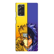 Купить Чехлы на телефон с принтом Anime для Самсунг Нот 20 – Naruto Vs Sasuke