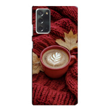 Чохол з унікальним дизайном 'Осінь з кавою' для Samsung Galaxy Note 20 – Кава на ковдрі