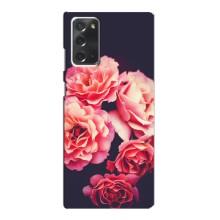 Чехлы с тематикой "ЦВЕТЫ" на Samsung Galaxy Note 20 (Бутоны)
