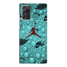 Силиконовый Чехол Nike Air Jordan на Самсунг Нот 20 – Джордан Найк