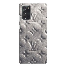 Текстурный Чехол Louis Vuitton для Самсунг Нот 20 – Бежевый ЛВ