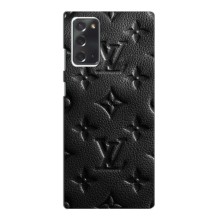 Текстурный Чехол Louis Vuitton для Самсунг Нот 20 – Черный ЛВ