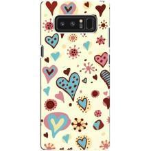 Чехлы для любимой на Самсунг Галакси Ноут 8 (VPrint) (Сердечки)