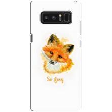 Чехлы с картинкой Лисички для samsung Galaxy Note 8 (VPrint) (Девочка Лиса)