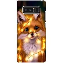 Чехлы с картинкой Лисички для samsung Galaxy Note 8 (VPrint) (Лисичка в гирляндах)