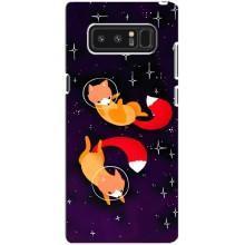 Чехлы с картинкой Лисички для samsung Galaxy Note 8 (VPrint) (Лисички космонавты)