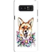 Чехлы с картинкой Лисички для samsung Galaxy Note 8 (VPrint) (Веселая лисичка)
