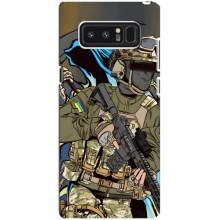 Чехлы с картинкой ЗСУ для samsung Galaxy Note 8 (AlphaPrint) – Воин ВСУ