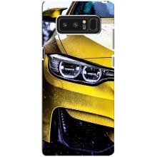 Чехлы с Машинами на Самсунг Галакси Ноут 8 (VPrint) (Желтая машина)