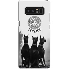 Чехлы VERSACE для Самсунг Галакси Ноут 8 (PREMIUMPrint) – Доберман Версаче