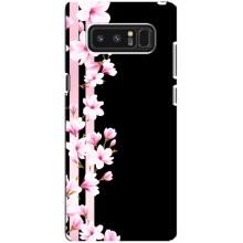 Чохол для Самсунг Ноут 8, N950 - з принтом (Дизайнерські) (AlphaPrint) (Квіточки)