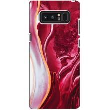 Чохол для Самсунг Ноут 8, N950 - з принтом (Дизайнерські) (AlphaPrint) (Мрамор червоний)
