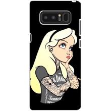 Чехол с печатью для samsung Galaxy Note 8 - (Мода) (AlphaPrint) (Девочка в тату)