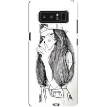 Чехол с печатью для samsung Galaxy Note 8 - (Мода) (AlphaPrint) (Фото девочки)
