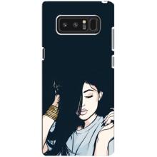 Чехол с печатью для samsung Galaxy Note 8 - (Мода) (AlphaPrint) (Красивая девочка)