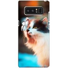 Чохол на Самсунг Ноут 8, N950 з Котиками (VPrint) (Котик з метеликом)