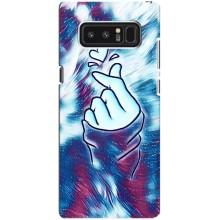 Чехол с принтом для samsung Galaxy Note 8 (AlphaPrint - Знак сердечка)