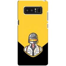 Чехол PUBG для Самсунг Галакси Ноут 8 (AlphaPrint) (Пабг в шлеме)