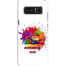 Чехол Амонг Ас для samsung Galaxy Note 8 (AlphaPrint) (Яркий АмонгАс)