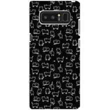 Чохол з принтом для samsung Galaxy Note 8 (AlphaPrint) Модні коти (Маленькі котики)