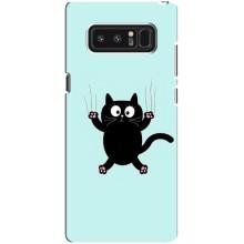 Чохол з принтом для samsung Galaxy Note 8 (AlphaPrint) Модні коти (Падаючий кіт)