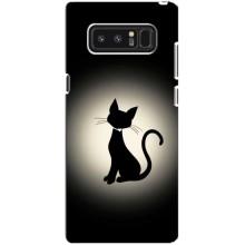 Чохол з принтом для samsung Galaxy Note 8 (AlphaPrint) Модні коти (Силует котика)