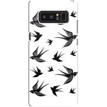 Чехол с птицами на samsung Galaxy Note 8 (VPrint) (Ласточки)